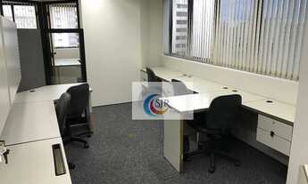 Imagem 6: Sala comercial mobiliada de 92,00 m² com 3 vagas de garagem- mobiliada