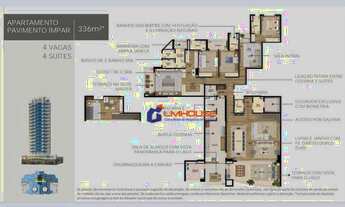 Imagem 2: Apartamento com 4 dormitórios à venda, 336 m² por R$ 3.300.000,00 - Alphaville - Barueri/S