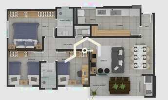 Imagem 4: APARTAMENTO PARA ALUGAR 3 QUARTOS (1 SUÍTE) 2 BANH