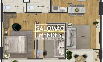 Imagem 6: Vende se lindo apartamento juntinho a Praça Batista Campos com sala, cozinha americana, sa