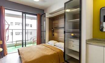 Imagem 4: Apto moderno decorado e mobiliado p/ aluguel possui 25m com 1 suíte em Vila Mariana - São