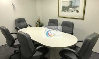 Imagem: Sala comercial mobiliada de 92,00 m² com