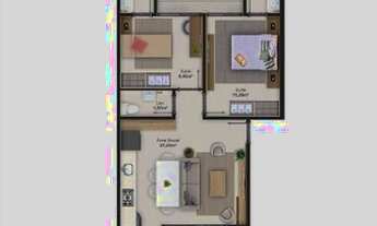 Imagem 3: Apartamento com 2 dormitórios à venda, 65 m² por R$ 320.000 - Centro - Camboriú/SC