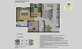 Imagem 6: APARTAMENTO 50m² (OPÇÃO GARDEN COM 71,97m²) 2 QUARTOS SUÍTE VARANDA 1 VAGA INFRA VENDE RIO