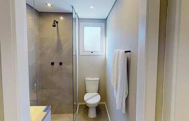 Imagem 12: Apartamento 3 dormitórios com varanda, 1 vaga de garagem e infra ar condicionado nos dormi