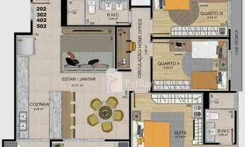 Imagem 6: Apartamento com 03 quartos (01 suite) e 01 vaga no Centro, São José dos Pinhais