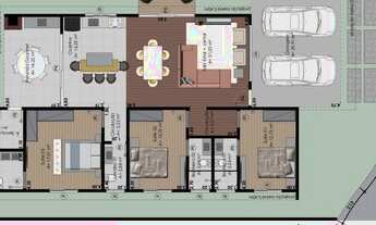 Imagem 4: Casa Condomínio em Construção - Condomínio Golden Park Jacareí - 3 Dormitórios - 177m²