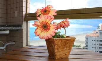 Imagem 2: A008- Aluguel para Temporada 1Dorm com Sacada Gourmet - Prédio frente ao mar