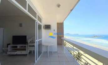 Imagem 2: Apartamento frente mar com sacada Pitangueiras Guarujá