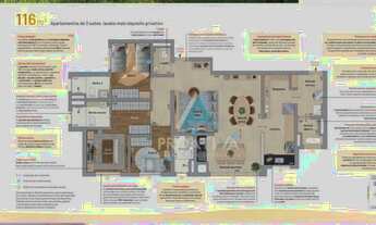 Imagem 5: Apartamento com 3 dormitórios à venda, 116 m² por R$ 1.798.000,00 - Cerâmica - São Caetano