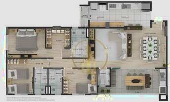 Imagem 6: APARTAMENTO LUXUOSO 134M² 3 SUÍTES REGIÃO SHOPPING ATLANTIS RESIDENCE