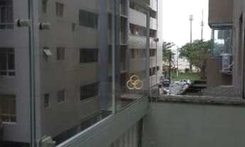 Imagem 2: Apartamento 1 dormitório vista lateral para praia sala 2 ambientes com sacada e vista parc