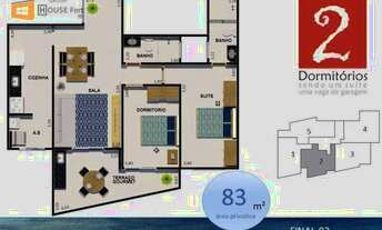 Imagem 6: Apartamento com 2 dormitórios à venda, 83 m² com entrada de R$ 40.457 - Vila Guilhermina