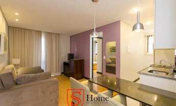 Imagem: Apartamento mobiliado com sacada e 1 quarto