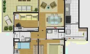 Imagem 2: Apartamento com 3 dormitórios e 2 vagas com varanda Gourmet perto do Metrô Conceição