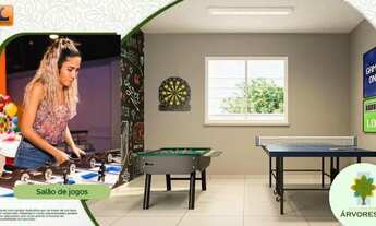 Imagem 7: Apartamento para venda possui 41 metros, sendo dois quartos e área de lazer completa