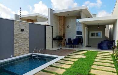 Imagem 3: Casa com 3 dormitórios à venda, 97 m² por R$ 345.000,00 - Guaribas - Eusébio/CE