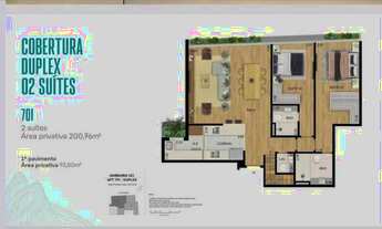 Imagem 3: Lançamento Sambaíba - Cobertura duplex, 2 suítes, vaga - Leblon, RJ