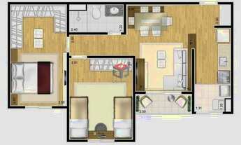 Imagem 2: Apartamento à venda 3 quartos 1 suíte 2 vagas Fatto Show Fusion Nova Petrópolis - São Bern