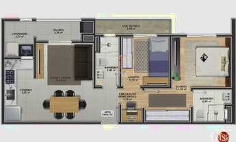 Imagem 3: Apartamento com 2 dormitórios à venda a partir de R$ 436.127 - Anita Garibaldi - Joinville