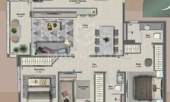 Imagem 3: Apartamento com 3 dormitórios no Estreito