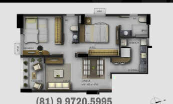 Imagem 3: MS Apartamento com 2 dormitórios