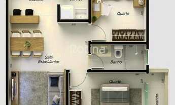 Imagem 5: Apartamento à venda, 2 quartos, 1 suíte, 1 vaga, Santa Mônica - Uberlândia/MG