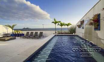 Imagem 2: Cobertura à venda na Praia da Barra da Tijuca. RJ. Frontal mar