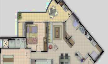 Imagem 2: Apartamento 03 dormitórios no Forte Praia Grande