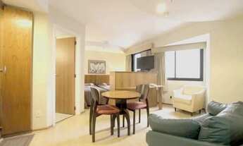 Imagem 2: Flat Riverside disponível para locação, 30m² contendo 1 dormitório e 1 vaga na Vila Olímpi