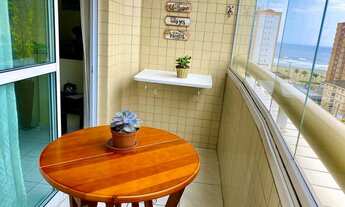 Imagem 3: G086- Aluguel para Temporada- Apto 1 Dorm com sacada ampla com vista para o mar