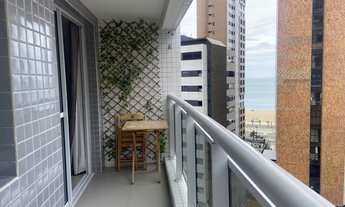 Imagem 5: Apartamento mobiliado à venda 2 quartos, vista mar, apenas 01 quadra da praia, Meireles