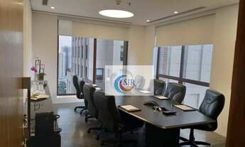 Imagem 2: Conjunto comercial de 109 m² com 4 vagas de garagem, recepção, 3 salas de reunião e 2 banh