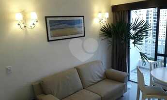 Imagem: Flat com serviço diário. Tem 38 m² com