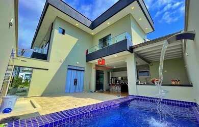 Imagem 2: Casa Passaredo / 3 suítes c/ closet / piscina/ churrasqueira/ varanda/ semimobiliada!