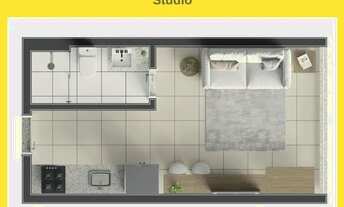 Imagem 7: Apartamento (Padrão), com 1 quartos e 1 banheiros à Venda, 32 m² em Ilhéus/BA