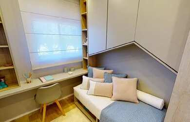 Imagem 10: Apartamento 3 dormitórios com varanda, 1 vaga de garagem e infra ar condicionado nos dormi