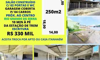Imagem: Lote 250m2 c/ Salão Construído 10 min