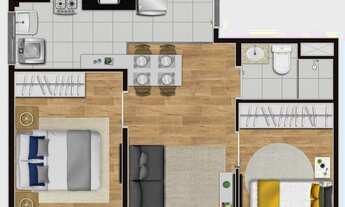 Imagem 4: Oportunidade no Cambuci em SP - 2 dormitórios com varanda, vaga e lazer completo!