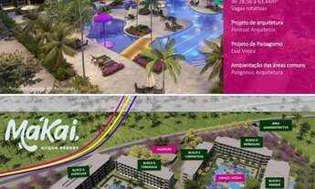 Imagem 3: Makia Acqua Resort Apartamento a venda com 02 quartos(01 Suíte) em Muro Alto - Ipojuca