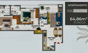 Imagem 3: JA FOI ALUGADO apartamento 2 suites na região das Gaivotas, inglese Florianópolis