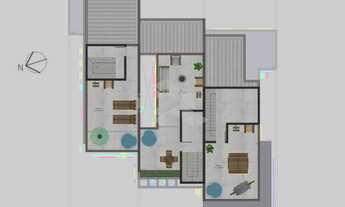 Imagem 4: CASA 3 QUARTOS SENDO 1 SUÍTE 1 VAGA DE GARAGEM PRÓXIMO AO SHOPPING OKA NO CAMPECHE FLORIAN