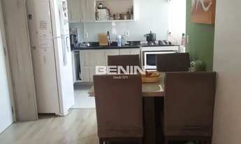 Imagem 4: Apartamento semi mobilido com 03 dormitórios, sala, cozinha conjugada com área de serviço