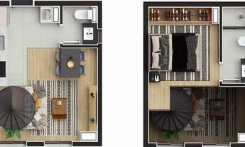 Imagem 5: APARTAMENTO com 1 dormitório à venda por R$ 385.900,00 no bairro Cabral - CURITIBA / PR