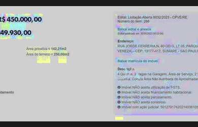 Imagem 3: Casa com 4 dormitórios à venda por R$ 249.930,00 - Parque Silva Azevedo (Nova Veneza) - Su