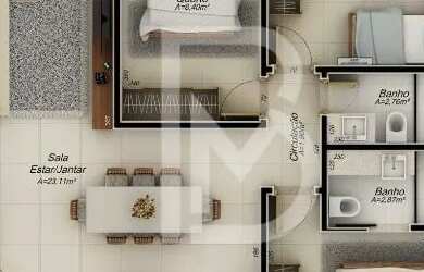 Imagem 2: Apartamento no Santa Mônica, 3 quartos - 87m², Novo e pronto para morar