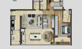 Imagem 2: Apartamento com 2 dormitórios à venda, 111 m²