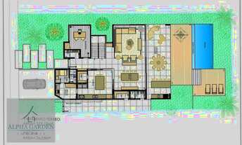 Imagem 7: Casa de 450m², com 5 suítes à venda, por R$ 7.500.000,00 - Alphaville Residencial 1 - Baru