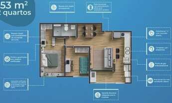 Imagem 4: Apartamento para venda tem 53 metros quadrados com 2 quartos em Janga - Paulista - PE