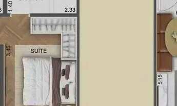 Imagem 3: Apartamento para venda tem 54 metros quadrados com 2 quartos